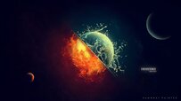 251528-digital_art-space-universe-planet-Sun-moon-Earth-fire-burning-water-splashes-coexist.jpg