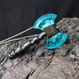 Double Side İced Axe Pendant Blue Battle Axe Necklace _ Etsy.jpg
